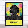 Panic! At The Disco High Hopes Multicolour Man Headphones Song Lyric Print