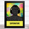 Erasure Supernature Multicolour Man Headphones Song Lyric Music Art Print