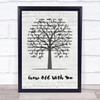 Adam Sandler Grow Old With You Music Script Tree Song Lyric Print