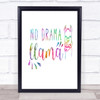Llama Rainbow Quote Print