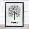 Machine Gun Kelly, X Ambassadors & Bebe Rexha Home Music Script Tree Song Lyric Print