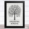 Todd Rundgren A Dream Goes on Forever Music Script Tree Song Lyric Music Art Print