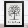 Oliver James Long Time Coming Music Script Tree Song Lyric Music Art Print