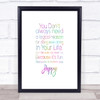 Logical Reason Rainbow Quote Print Logical Reason Rainbow Quote Print