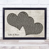 Kasey Chambers Like A River Landscape Music Script Two Hearts Song Lyric Print