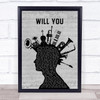 Hazel O'Connor Will You Musical Instrument Mohawk Song Lyric Wall Art Print
