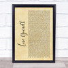 Eminem Lose Yourself Rustic Script Song Lyric Print