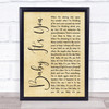 Sammy Hagar Baby, It's You Rustic Script Song Lyric Quote Music Print