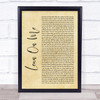 Kirk Franklin Lean On Me Rustic Script Song Lyric Quote Music Print