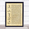 Whitney Houston One Moment In Time Rustic Script Song Lyric Quote Print