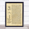 Disturbed A Reason To Fight Rustic Script Song Lyric Quote Print