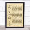 The Style Council You're The Best Thing Rustic Script Song Lyric Quote Print