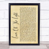 Mumford & Sons Lover Of The Light Rustic Script Song Lyric Quote Print