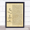 Peter Gabriel In Your Eyes Rustic Script Song Lyric Quote Print
