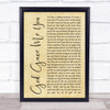 Blake Shelton God Gave Me You Rustic Script Song Lyric Quote Print