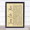 Foo Fighters Times Like These Rustic Script Song Lyric Quote Print