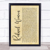 Gretchen Wilson Redneck Woman Rustic Script Song Lyric Print