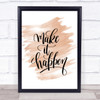 Make It Happen Swirl Quote Print Watercolour Wall Art Make It Happen Swirl Quote Print Watercolour Wall Art
