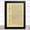 The Alexander Brothers The Northern Lights of Old Aberdeen Rustic Script Song Lyric Music Art Print