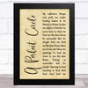 A Perfect Circle Brena Rustic Script Song Lyric Music Art Print