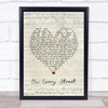 Dire Straits On Every Street Script Heart Song Lyric Print