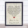 Pink Floyd Shine On You Crazy Diamond Script Heart Song Lyric Quote Music Print