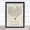 West Side Story One Hand, One Heart Script Heart Song Lyric Quote Music Print