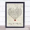 Billie Holiday Crazy He Calls Me Script Heart Song Lyric Quote Music Print