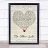 Ruelle The Other Side Script Heart Song Lyric Quote Music Print