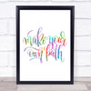 Make Your Own Rainbow Quote Print