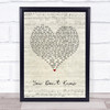 Will Young You Don't Know Script Heart Song Lyric Wall Art Print