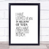Million Ways Quote Print Poster Typography Word Art Picture