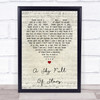 Coldplay A Sky Full Of Stars Script Heart Song Lyric Quote Print