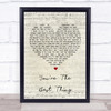 The Style Council You're The Best Thing Script Heart Song Lyric Quote Print