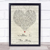 Tinie Tempah Written In The Stars Script Heart Song Lyric Quote Print