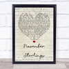 Trembling Blue Stars November Starlings Script Heart Song Lyric Quote Print