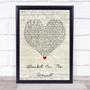 Billie Jo Spears Blanket On The Ground Script Heart Quote Song Lyric Print