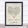 Timi Yuro Let Me Call You Sweetheart Script Heart Song Lyric Quote Print