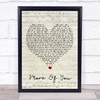 Chris Stapleton More Of You Script Heart Song Lyric Print