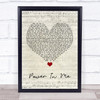 Rebecca Lawrence Power In Me Script Heart Song Lyric Print