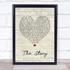 Brandi Carlile The Story Script Heart Song Lyric Print