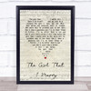 Ray Middleton The Girl That I Marry Script Heart Song Lyric Print