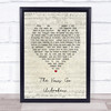 Kenny Rogers The Vows Go Unbroken Script Heart Song Lyric Print