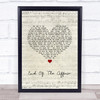 Ben Howard End Of The Affair Script Heart Song Lyric Print