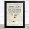 Josh Gracin Unbelievable Script Heart Song Lyric Music Art Print