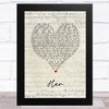 Anne-Marie Her Script Heart Song Lyric Music Art Print