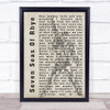 Queen Seven Seas Of Rhye Freddie Mercury Silhouette Song Lyric Quote Print