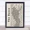 Garth Brooks The Dance Shadow Song Lyric Quote Print
