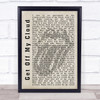 The Rolling Stones Get Off My Cloud Shadow Song Lyric Quote Print
