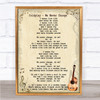 Coldplay We Never Change Song Lyric Vintage Quote Print